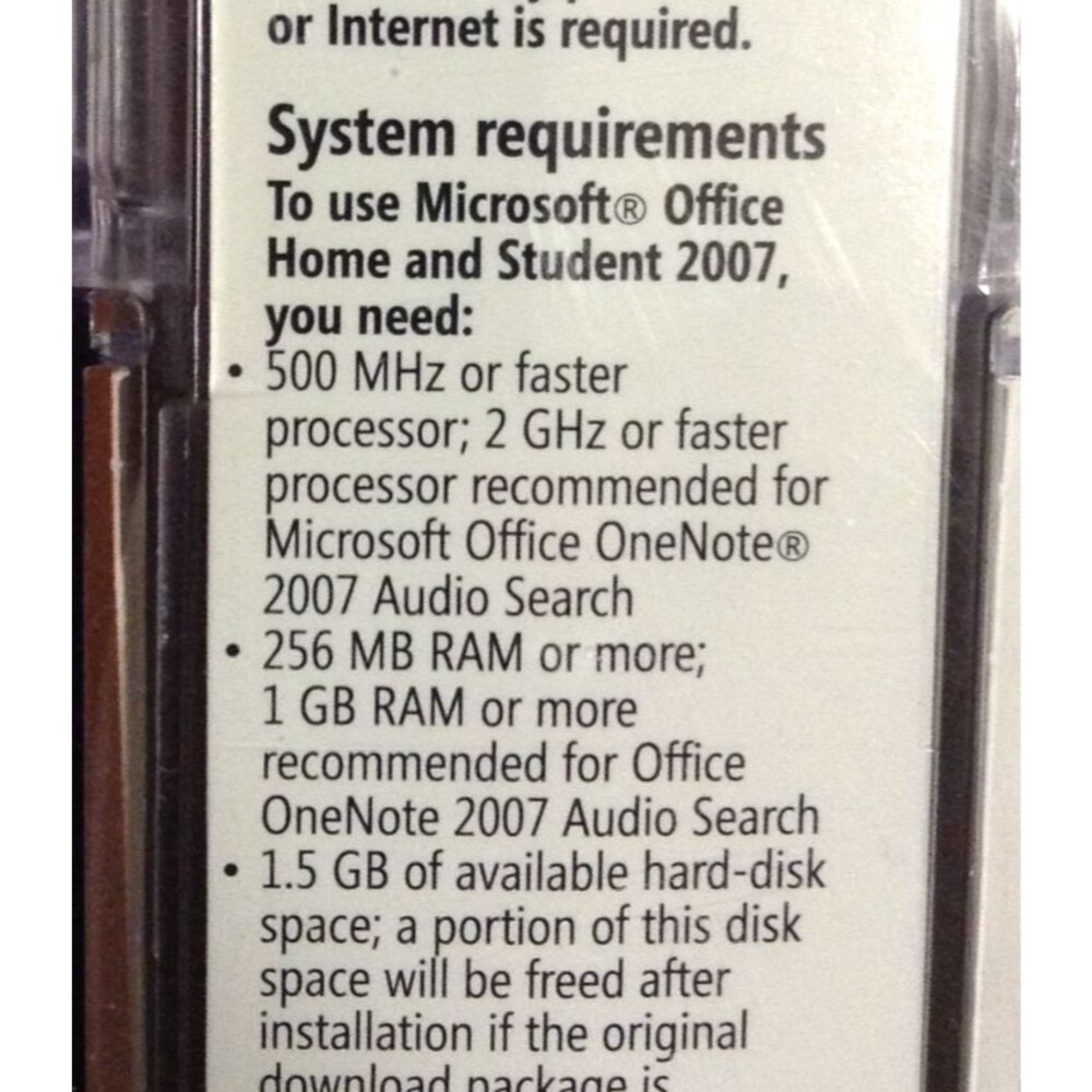 Microsoft MS Office Home and Student 2007 Word Excel PowerPoint OneNote Software - Picture 5 of 7